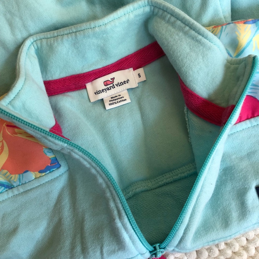 Vineyard Vines Small Shep Shirt Hawaiian theme